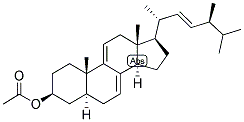 7,9(11), 22,(5-ALPHA)-CHOLESTATRIEN-24-BETA-METHYL-3-BETA-OL ACETATE 结构式