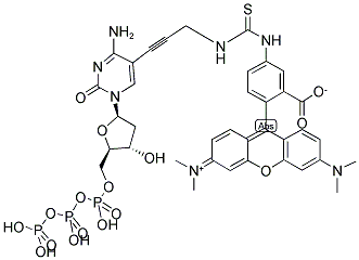 TETRAMETHYLRHODAMINE-6-DCTP 结构式