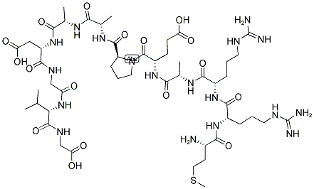 MET-ARG-ARG-ALA-GLU-PRO-ALA-ALA-ASP-GLY-VAL-GLY 结构式