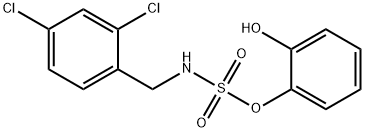 N-(2,4-Dichlorobenzyl)2-hydroxyphenylsulfamate 结构式