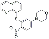 8-[(5-MORPHOLIN-4-YL-2-NITROPHENYL)THIO]QUINOLINE 结构式