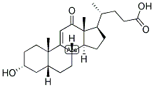 9(11), (5-BETA)-CHOLENIC ACID-3-ALPHA-OL-12-ONE 结构式