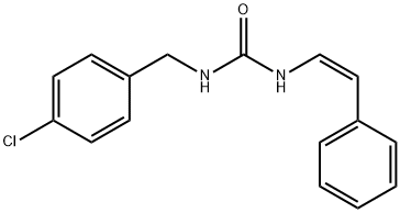 N-(4-CHLOROBENZYL)-N'-STYRYLUREA 结构式