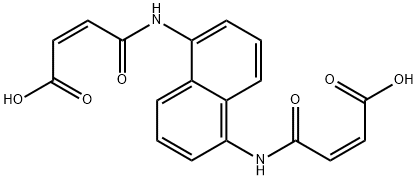 3-[5-(3-CARBOXY-ACRYLOYLAMINO)-NAPHTHALEN-1-YLCARBAMOYL]-ACRYLIC ACID 结构式