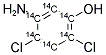 5-AMINO-2,4-DICHLOROPHENOL, [14C(U)] 结构式