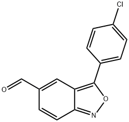 3-(4-氯苯基)苯并[C]异噁唑-5-甲醛 结构式