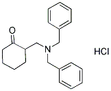 2-(二苄基氨基甲基)环己酮盐酸盐 结构式