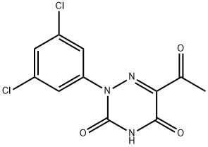 6-乙酰基-2-(3,5-二氯苯基)-1,2,4-三嗪-3,5(2H,4H)-二酮 结构式