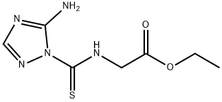Ethyl 2-([(5-amino-1H-1,2,4-triazol-1-yl)carbothioyl]amino)acetate 结构式