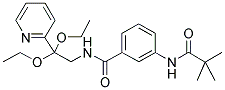 3-[(TERT-BUTYLCARBONYL)AMINO]-N-[2,2-DIETHOXY-2-(PYRIDIN-2-YL)ETHYL]BENZAMIDE 结构式