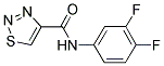 N-(3,4-DIFLUOROPHENYL)-1,2,3-THIADIAZOLE-4-CARBOXAMIDE 结构式