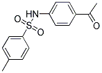 N-(4-ACETYL-PHENYL)-4-METHYL-BENZENESULFONAMIDE 结构式