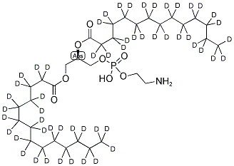 1,2-DIMYRISTOYL-D54-SN-GLYCERO-3-PHOSPHOETHANOLAMINE;14:0 PE-D54 结构式