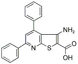 3-AMINO-4,6-DIPHENYLTHIOPHENO(2,3-B)PYRIDINE-2-CARBOXYLIC ACID 结构式