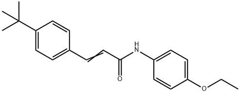 3-[4-(TERT-BUTYL)PHENYL]-N-(4-ETHOXYPHENYL)ACRYLAMIDE 结构式