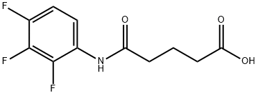 5-OXO-5-(2,3,4-TRIFLUOROANILINO)PENTANOIC ACID 结构式