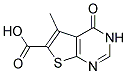 5-Methyl-4-oxo-3,4-dihydro-thieno[2,3-d]pyrimidine-6-carboxylic acid 结构式