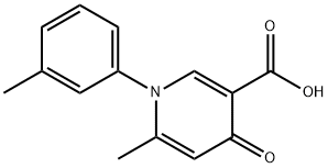 6-METHYL-1-(3-METHYLPHENYL)-4-OXO-1,4-DIHYDRO-3-PYRIDINECARBOXYLIC ACID 结构式