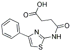 N-(4-PHENYL-THIAZOL-2-YL)-SUCCINAMIC ACID 结构式