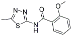 2-METHOXY-N-(5-METHYL-1,3,4-THIADIAZOL-2-YL)BENZAMIDE 结构式