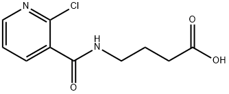 4-[(2-CHLORO-PYRIDINE-3-CARBONYL)-AMINO]-BUTYRIC ACID 结构式