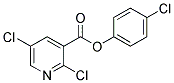 4-CHLOROPHENYL 2,5-DICHLORONICOTINATE 结构式