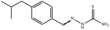 AMINO((1-AZA-2-(4-(2-METHYLPROPYL)PHENYL)VINYL)AMINO)METHANE-1-THIONE 结构式