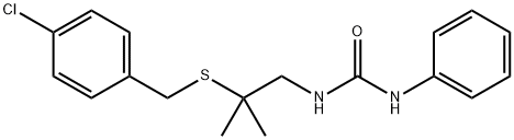 N-(2-[(4-CHLOROBENZYL)SULFANYL]-2-METHYLPROPYL)-N'-PHENYLUREA 结构式