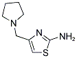 4-(PYRROLIDIN-1-YLMETHYL)-1,3-THIAZOL-2-AMINE 结构式