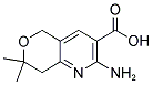 2-AMINO-7,7-DIMETHYL-7,8-DIHYDRO-5H-PYRANO[4,3-B]PYRIDINE-3-CARBOXYLIC ACID 结构式