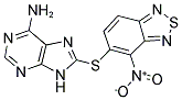 8-[(4-NITRO-2,1,3-BENZOTHIADIAZOL-5-YL)THIO]-9H-PURIN-6-AMINE 结构式