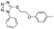 5-([2-(4-METHYLPHENOXY)ETHYL]THIO)-1-PHENYL-1H-TETRAZOLE 结构式