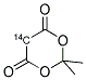 2,2-DIMETHYL-1,3-DIOXANE-4,6-DIONE [5-14C] 结构式