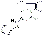 9-[(1,3-BENZOTHIAZOL-2-YLOXY)ACETYL]-2,3,4,9-TETRAHYDRO-1H-CARBAZOLE 结构式