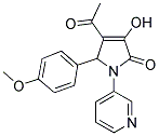 4-Acetyl-3-hydroxy-5-(4-methoxyphenyl)-1-pyridin-3-yl-1,5-dihydro-2H-pyrrol-2-one 结构式