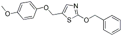 2-(BENZYLOXY)-5-[(4-METHOXYPHENOXY)METHYL]-1,3-THIAZOLE 结构式