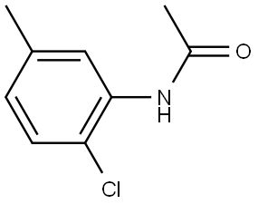 2-氯-5-甲基苯基乙酰胺 结构式