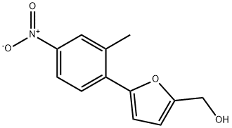 [5-(2-甲基-4-硝基-苯基)-呋喃-2-基]-甲醇 结构式
