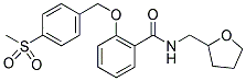 2-[4-(METHYLSULPHONYL)BENZYLOXY]-N-(TETRAHYDROFURFURYL)BENZAMIDE 结构式