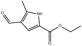 4-Formyl-5-methyl-1H-pyrrole-2-carboxylic acid ethyl ester 结构式