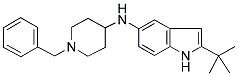 N-(1-BENZYLPIPERIDIN-4-YL)-2-TERT-BUTYL-(1H)-INDOLE-5-AMINE 结构式