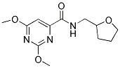 2,6-DIMETHOXY-N-TETRAHYDROFURFURYLPYRIMIDINE-4-CARBOXAMIDE 结构式