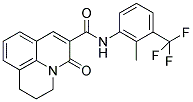 2,3-DIHYDRO-N-[2-METHYL-3-(TRIFLUOROMETHYL)PHENYL]-5-OXO-(1H,5H)-BENZO[IJ]QUINOLIZINE-6-CARBOXAMIDE 结构式