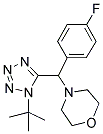 4-[(1-TERT-BUTYL-1H-TETRAZOL-5-YL)(4-FLUOROPHENYL)METHYL]MORPHOLINE 结构式