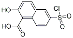 6-CHLOROSULFONYL-2-HYDROXY-NAPHTHALENE-1-CARBOXYLIC ACID 结构式