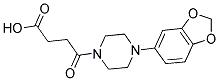 4-[4-(1,3-BENZODIOXOL-5-YL)PIPERAZIN-1-YL]-4-OXOBUTANOIC ACID 结构式