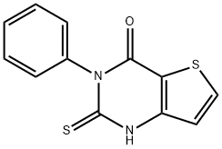 2-巯基-3-苯基噻吩并[3,2-D]嘧啶-4(3H)-酮 结构式