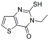 3-ETHYL-2-SULFANYLTHIENO[3,2-D]PYRIMIDIN-4(3H)-ONE 结构式