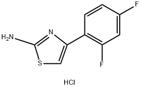 4-(2,4-DIFLUOROPHENYL)-1,3-THIAZOL-2-AMINEHYDROCHLORIDE 结构式