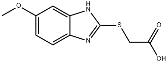 2-[(6-METHOXY-1H-1,3-BENZODIAZOL-2-YL)SULFANYL]ACETIC ACID 结构式